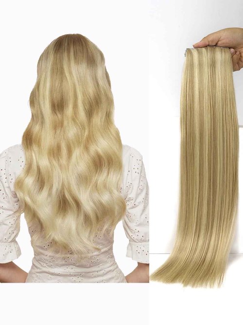 LOVELINE Tape in Hair Extensions Human Hair, Ash Blonde Highlighted Platinum Blonde, 16 Inch 20pcs 50g, Skin Weft Seamless Invisible, Soft and Thick Luxury Remy Human Hair Extensions