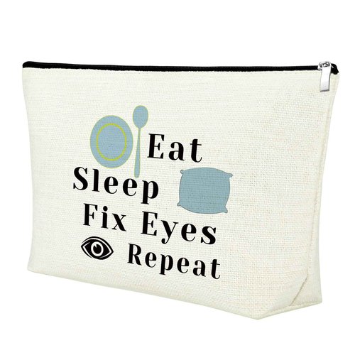 Mxrymvu Funny Eye Doctor Gifts: Optometrist & Optician Gifts for Women - Makeup Bag & Cosmetic Bag for Birthday, Christmas, Retirement & Graduation