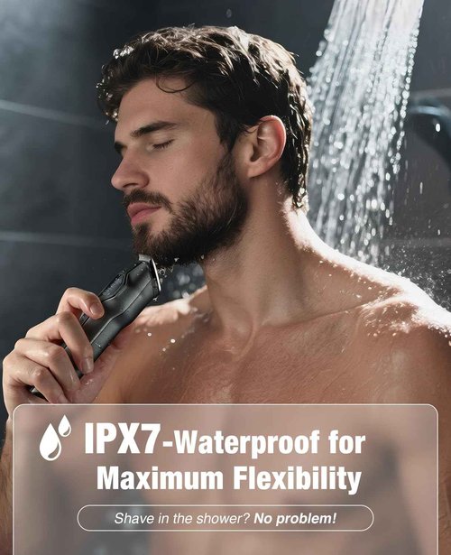 kensen Beard Trimmer for Men - 14 Piece Professional Mens Grooming Kit, Multi Groomer for Beard face Nose Ear Hair Trimmer Hair Cutting kit IPX7 Wet & Dry Use 210 Mins Shaving Gifts for Him & Father