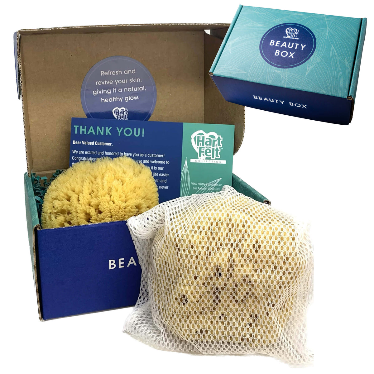 HartFelt Gentle Exfoliation Sea Sponge Beauty Box