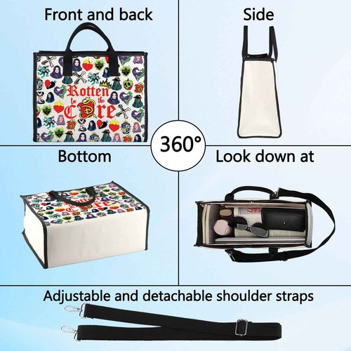 LEVLO Jay Cosmetic Make Up Bag Carlos Fans Gift Rotten to the Core Mal Makeup Zipper Pouch Bag Jay & Mal Movie Merch (Core LT)