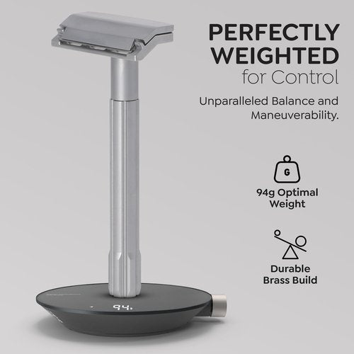 Parker Safety Razor, The SOLOEDGE – Single Edge Razor with Magnetic Head & 100 Platinum SE Blades – Precision Shaving, Reusable & Plastic-Free Razor for Men & Women