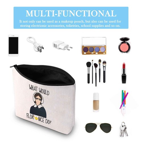 GJTIM Nurse Gift Nursing Graduation Toiletry Pouch What Would Do Makeup Bag Nurse Fans Gift (What Would Do)