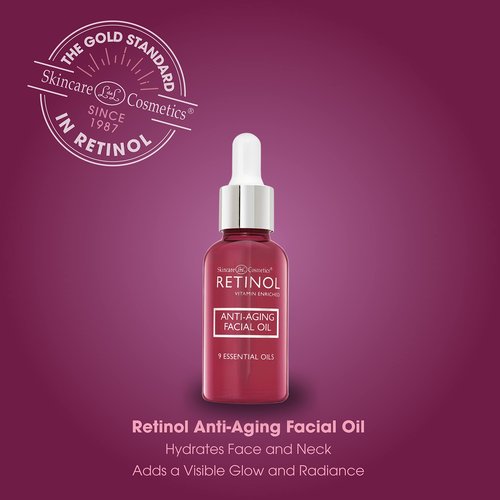 LIVAURA Retinol Anti-Aging Facial Oil – Instantly Adds A Glow To Your Face For A Younger Look – Radiance Booster With Nine Essential Oils Restores Hydration & Nourishment To Your Skin Night & Day