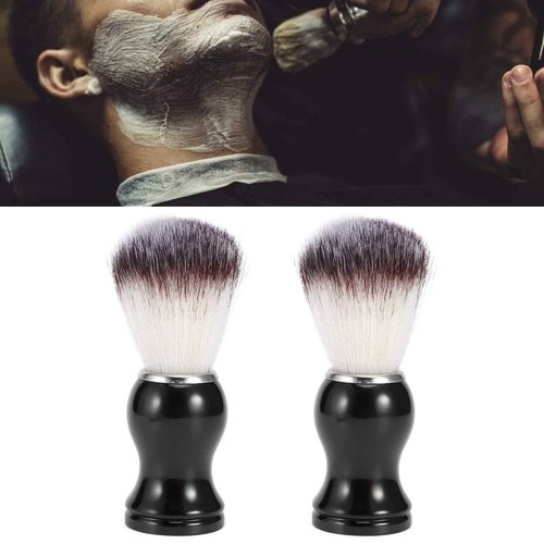 Men Shaving Brush, Light Weight Small Size Easy to Grip Shaving Brush, for Hair Salon