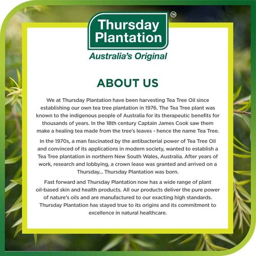 Thursday Plantation Tea Tree Foot Powder, Helps Prevent Foot Odor and Sweat, 3.5 Ounces