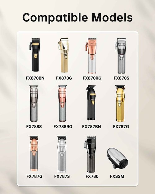 VHBW 4.5V Charger Compatible with BaByliss PRO Clippers and Trimmers, Replacement Charger for BaByliss Pro FX870, FX788, FX787, FXSSM, FX820, FX726, FX825, LoPROFX (6FT)