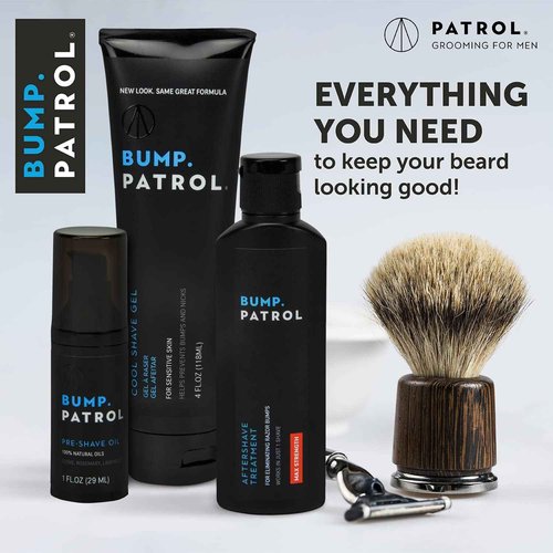 Bump Patrol Sensitive Strength Aftershave Formula - Gentle After Shave Solution Eliminates Razor Bumps and Ingrown Hairs - 2 Ounces 2 Pack