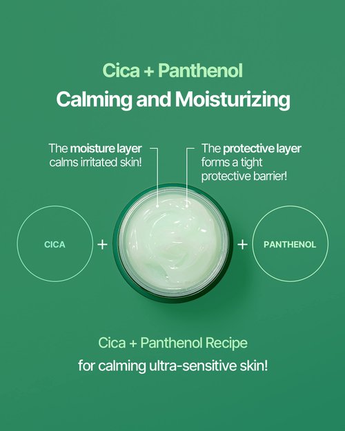 SNP CICA Panthenol Moisturizing Cream | Overnight Face Cream | Soothing, Moisturizing, and Hydrating Facial Mask with Hyaluronic Acid | Korean Skin Care Overnight Moisturizer | 2.70 Fl Oz