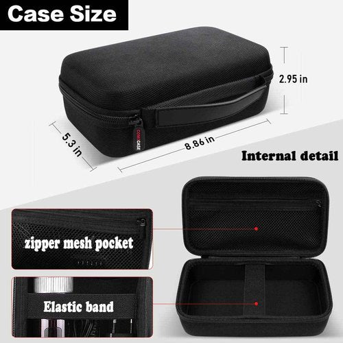 Case for Hatteker/for oneisall/for Ufree/for Novah Hair Clipper, Beard Trimmer Organizer Storage for Men Hair Cutting Kit Precision Shaver, with Inner Net Bag for Grooming Kit (Case Only)