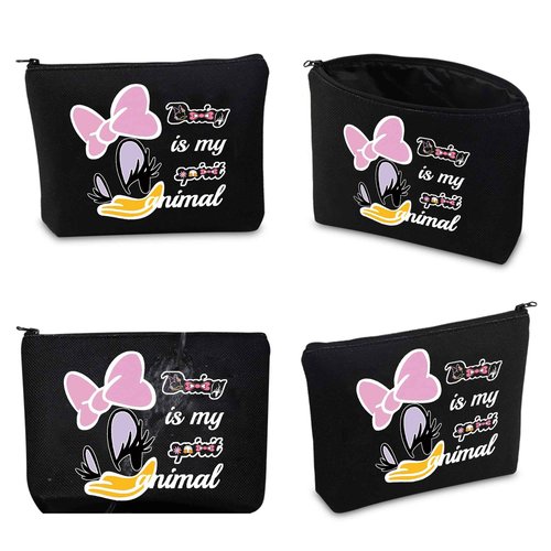 CMNIM Duck Lover Gift Duck Makeup Cosmetic Bag Duck Big Face Character Zipper Pouch Bag Animal Lover Gift for Best Friend