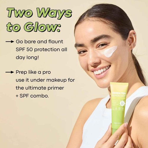 TONYMOLY Green Tea SPF 50 Sunscreen & Panda's Dream So Cool Eye Stick - SPF 50 Sun Protection with Green Tea & Cooling Eye Cream