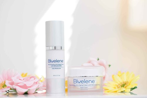 Anti Aging Daily Moisturizer, Bluelene. Revolutionary Anti Wrinkle Face Cream with Methylene Blue, Suitable for Sensitive Skin