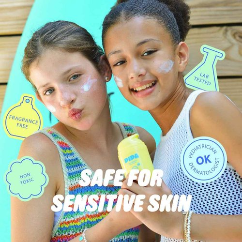 Pipa Sun-Sational 100% Back to School Mineral Daily Sunscreen SPF 30, 50 ml | Liquid Everyday Face Lotion with Zinc Oxide | Unscented & Gentle for Sensitive Skin | Kids & Tweens Skin Care