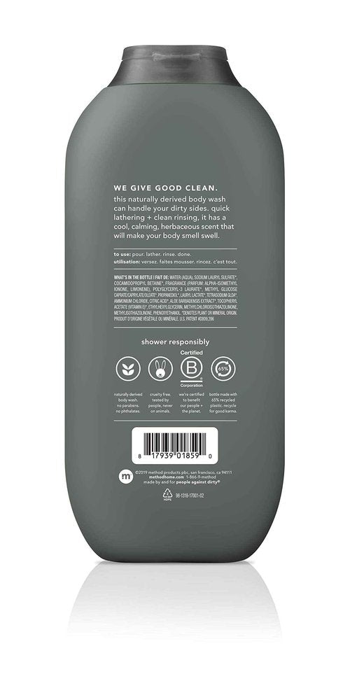 Method Men, 3-pack Body Wash 18 Oz Each (Sea + Surf, Cedar + Cypress, Juniper + Sage)