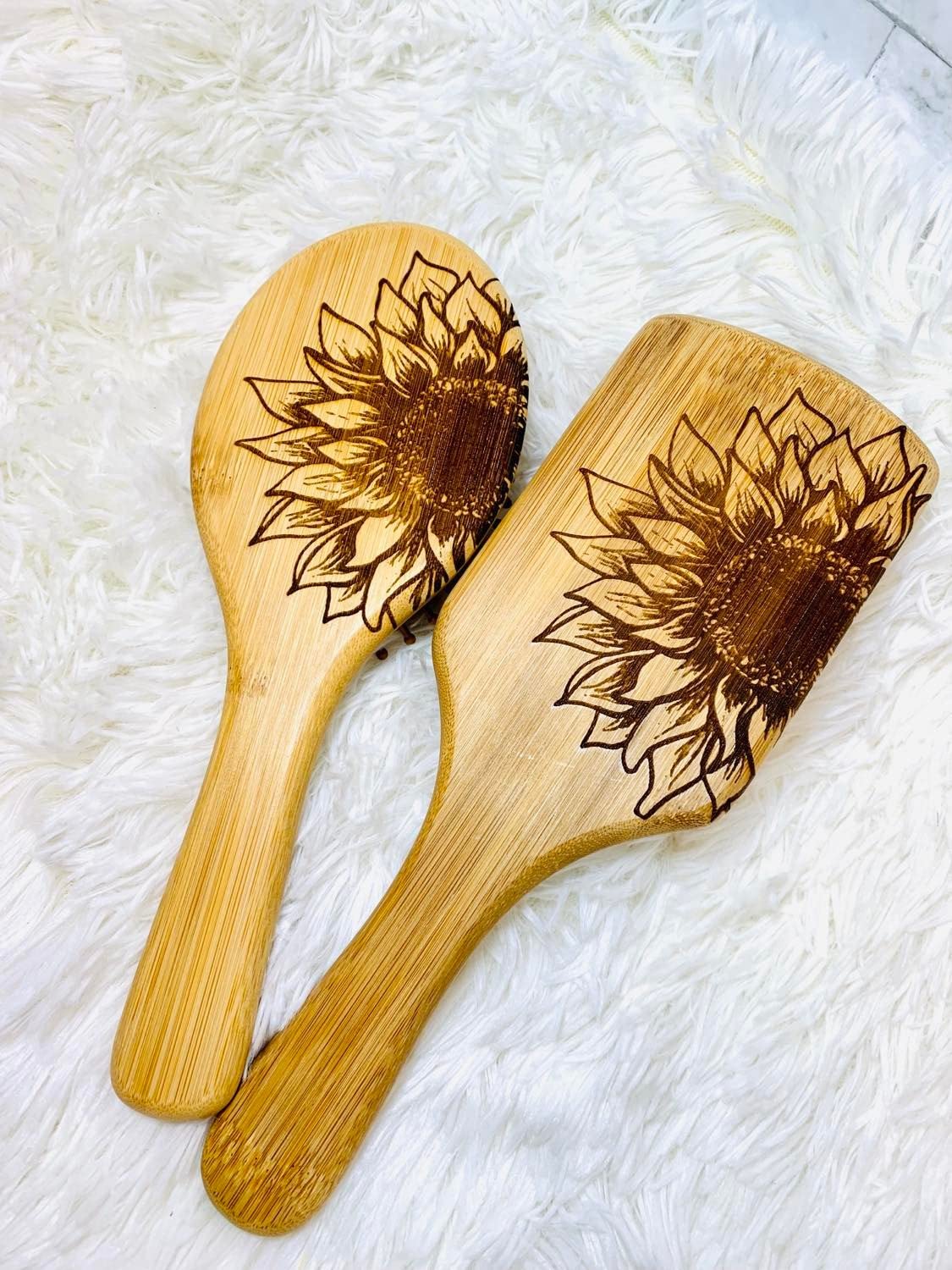 Sunflower Bamboo Hair Brush (Round)