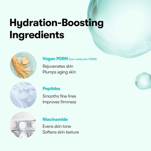 VT COSMETICS PDRN Glow Ampoule, PDRN Facial Mist, Deep Hydration Spray Serum, Vegan Skin Care, Light-weight Face Moisturizer, Plumping Effect, Fragrance-Free, Korean SkinCare (3.38 fl oz / 100 ml)