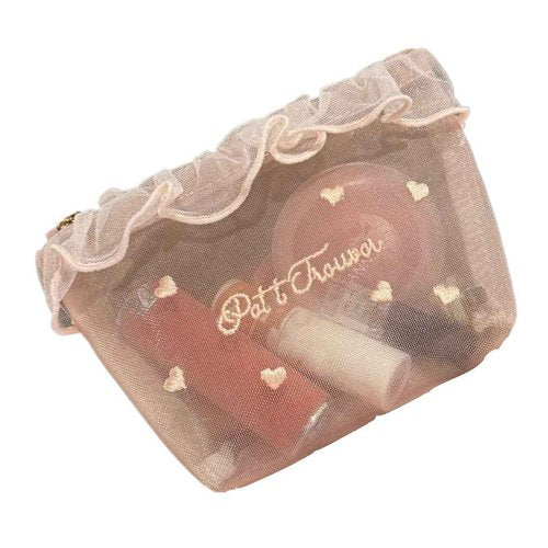 SIAIBIN Cute Makeup Bag Y2k Cosmetic Bag for Purse Coquette Aesthetic Make Up Bag Bow Aesthetic Bag (Pink)