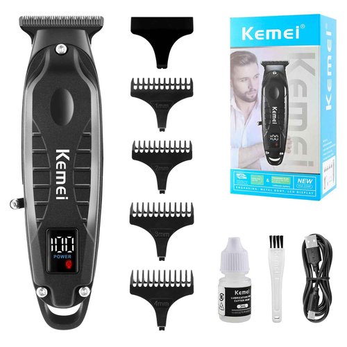 KEMEI Professional Hair Clipper & Cordless Barber Clipper for Men, USB Rechargeable Barber Clipper for Hair Cutting, Clipper for Haircut,Gifts for Men