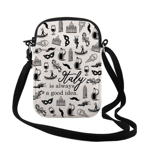 Italy Travel Gift - Always A Good Idea Bag for Traveller - Zipper Pouch Makeup Bag (Italy CR)