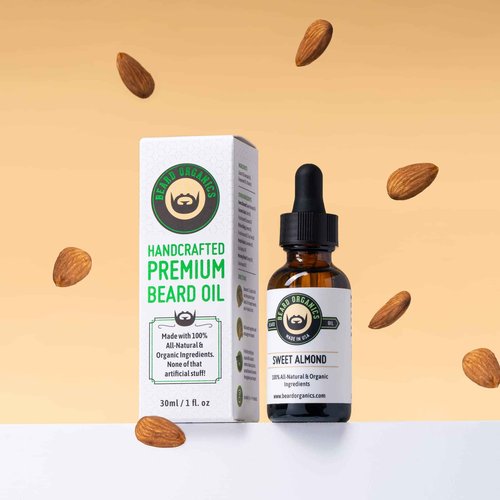 Beard Organics Sweet Almond Beard Oil | Fragrance-Free