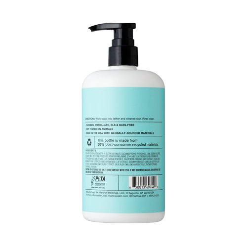 MARLOWE. No. 069 Morning Wood Mens Body Wash 15 Fl Oz, Moisturizing Natural Willow Bark & Green Tea Extracts, Refreshes, Santal Scent