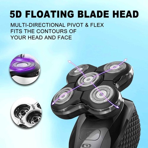 Shaver Replacment Heads Pro Head Shaver Replacement Blades Compatible with Re-ming-ton Balder Pro Head Shaver Model XR7000 precision electric razor replacement heads for bald men (2 PACKS)