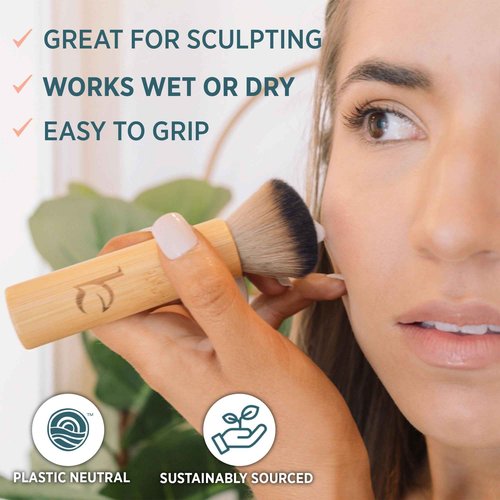 Face Tanner Made with Natural & Organic Ingredients and Kabuki Face Brush for Self Tanner Application