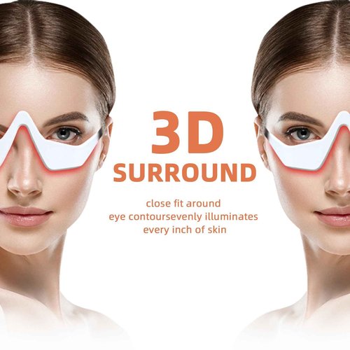 AYYHG Renewa Eyelift Device – Red Light Under Eye Therapy with Microcurrent & 3D Fit Design | Reduces Wrinkles, Dark Circles & Puffiness | Silent Operation for Sensitive Skin & Busy Lifestyles