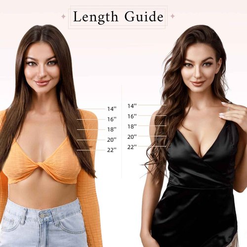 SEGO One Piece Clip in Extensions, 5 Clips Real Human Hair Extensions, Long Straight, 10 inches, #4P27 Medium Brown Mix Dark Blonde