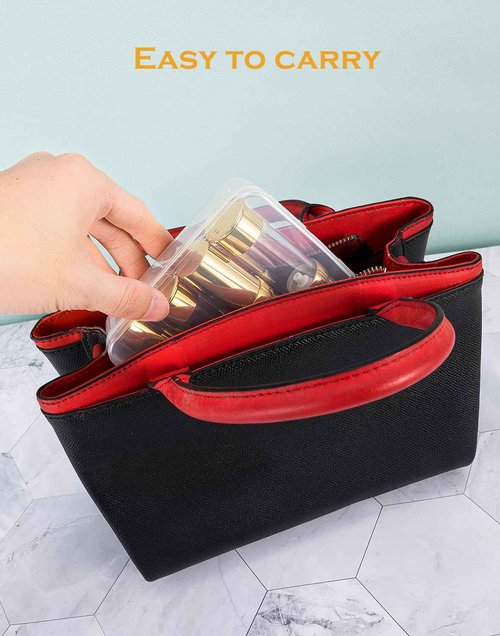 XQNCBY Gold 15ML 0.5 oz Airless pump bottle Toiletries Travel Size containers airport essentials Dispenser with Box Reusable mini lotion plastic travel bottles 4 Packs