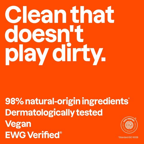ATTITUDE Shower Gel Body Wash for Men, 98% Natural Origin Ingredients, Paraben & Phthalate Free, EWG Verified, Cleanses Without Drying, Patchouli & Bourbon, 14 Fl Oz