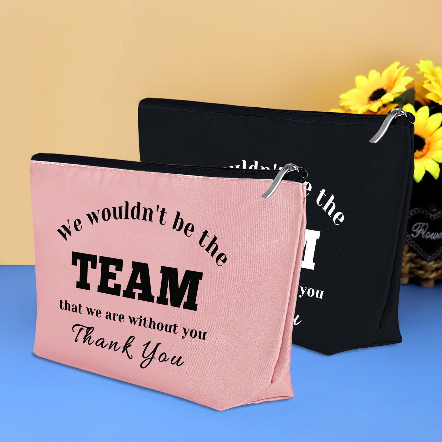 Boss Gift Coworker Leaving Gift Makeup Bags Appreciation Gift for Coach Leader Thank You Gift Cosmetic Bag Inspirational Gift for Colleague Employee Basketball Soccer Team Coach Teacher Birthday Gift