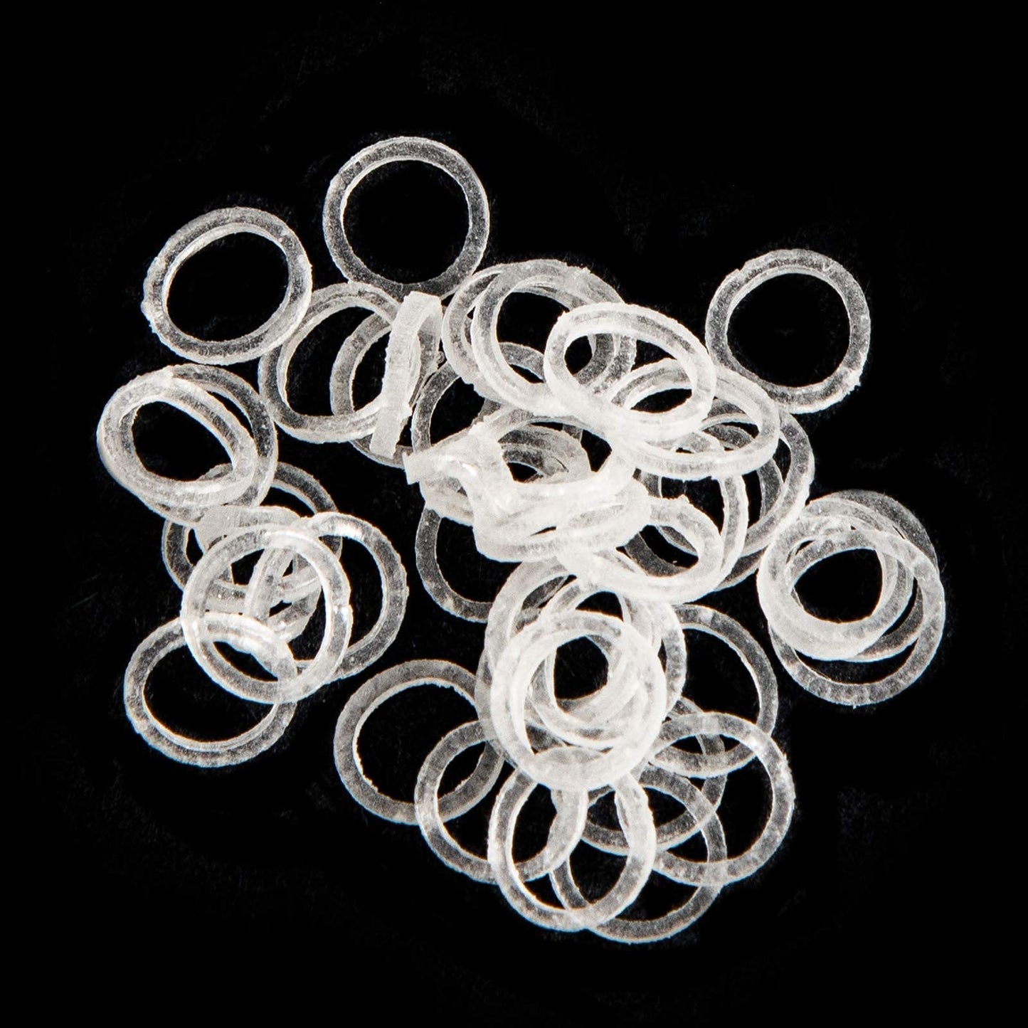 JMU Orthodontic Elastics 1/4 Light, 500 pack 2.5 oz Clear Dental Rubber Bands Latex Free Orthodontic Rubber Bands Made in USA