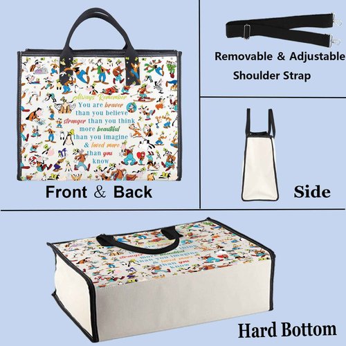 WZMPA Cartoon Dog Cosmetic Bag Dog Lover Gift You Are Braver Stronger Smarter Than You Think Cartoon Makeup Zipper Pouch Bag Movie Merchandise (dog goof Always -TB)