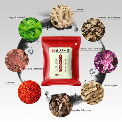 30 Pack Ginger Herbal Foot Soak Spa - 900g Natural Plant Blend with Mugwort & Saffron, Relaxing Aromatherapy Bath for Home Wellness Routine 艾草生姜中药泡脚包900g