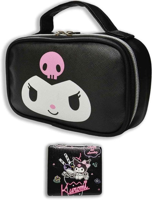 Holymid Travel Cosmetic Bag, Large Capacity Cartoon Cosmetic Pouch Makeup Bag with Zipper, PU Travel Toiletry Bag Makeup Accessories Organizer, Storage Bags Makeup Pouch for Women Girls