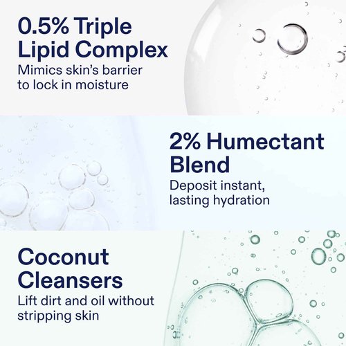 Skinfix Ceramide + Ectoin Gentle Gel Cleanser Mini - 5 oz - Removes Makeup & SPF - Cleanses & Hydrates Skin - Vegan, Cruelty Free
