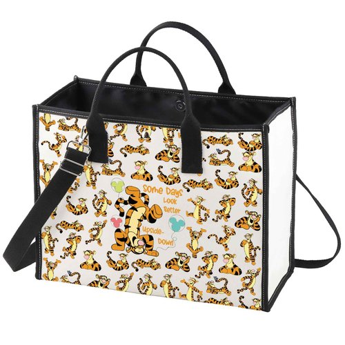 WZMPA Funny Tiger Cosmetic Makeup Bag Tiger Inspired Gift Some Days Look Better Upside Tiger Zipper Pouch Bag Tiger Merchandise (Some Days Tiger BG)