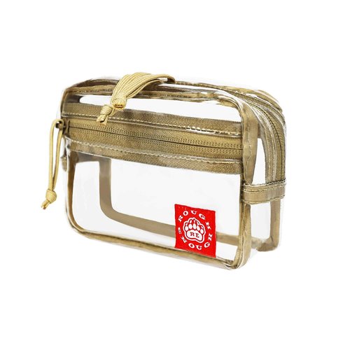 Rough Enough Clear TSA Approved Toiletry Bag Small Makeup Travel Pouch Compact Quart Size For Travel Business Trips Leakproof PVC With YKK Zipper