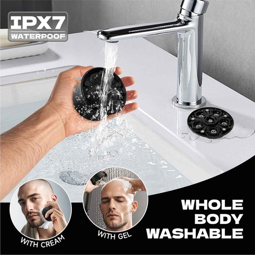 Bald Hair Clipper, Hair Trimmer for A Bald Head, Beard Shaver, Magnetic Six-Blade Head, Easy to Clean, USB Charging, Two-Speed Settings, Extra-Long Battery Life, an Ideal Gift for Fathers and Men