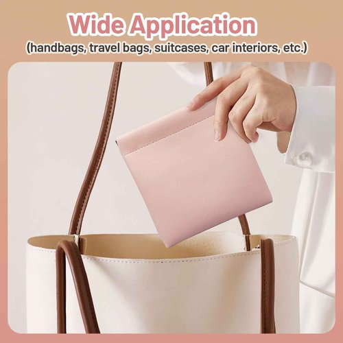 Muswelf 4.72″x4.72″ Small Pouches for Purse, 4PCS Cute Snap Closure Storages, Mini Organizer for Inside Large Makeup Bag, Organize Cosmetic, Lipstick, Jewelry, Card, Coins in Women's Handbag/Travel