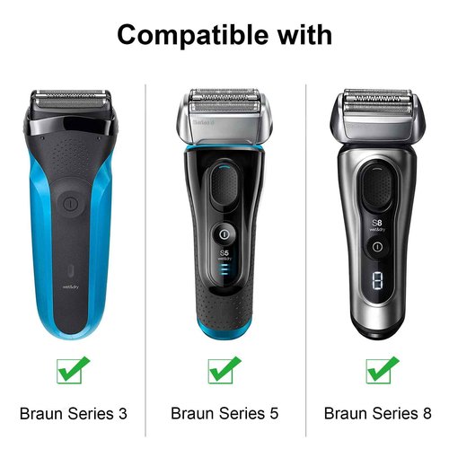 LinMei Electric Shaver Case Razor Travel Carrying Box Shaver Storage Bag Compatible with 3010s 3040s 310s 720s 790c 9030cc 9050cc Men's Electric Razor and Accessories