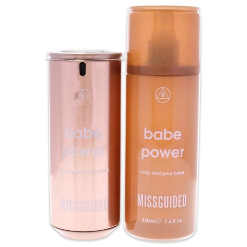 Missguided Babe Power Women 2.7oz EDP Spray, 7.4oz Body Mist 2 Pc Gift Set