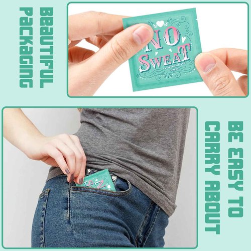 BUAEL Travel Deodorant 200 pieces of Antiperspirant deodorant Wipes And Body Wipes Individually Wrap Hypoallergenic Mini Deodorant Underarm Sweating And Travel To Clean Skin For Female Male Teenagers