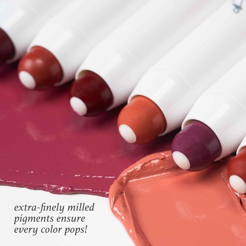 Julep Eyeshadow 101 Crème to Powder Waterproof Eyeshadow Stick, Pearl Shimmer Julep It's Balm: Tinted Lip Balm + Buildable Lip Color - Rich Plum