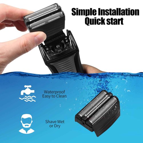 Shaver Replacement Foil Compatible with Remington TITANIUM-X Flex & Pivot Foil and Cutter F5800 & F7800,Shaver heads Fit for Remington F4900,F5800,F7800 (2 Pack)