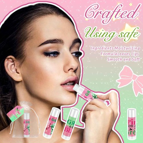 QAUYETM 50 Set Wicked Gifts Lip Balms Bulk Pink and Green Witch Party Favor 6 Assorted Flavors with 50 Organza Bags and Cards Witch Makeup Gifts for Girls Women Halloween Basket Stuffers