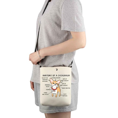 G2TUP Chihuahua Lover Anatomy Makeup Cosmetics Owner Zipper Travel Pouch