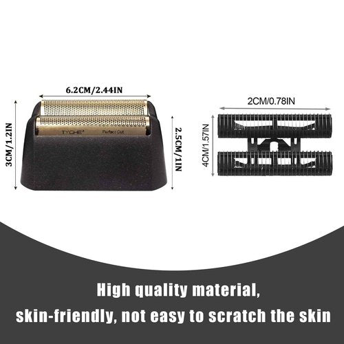 Pro 5 Star Series Finale Shaver Replacement Foil and Cutter Bar Assembly Compatible with wahl Shaver Model 7031-100/7043-100-For men's shaving- 3PCS Black